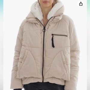 Avec Les Filles Quilted Oversized Puffer Coat with Faux Fur Lined Hood